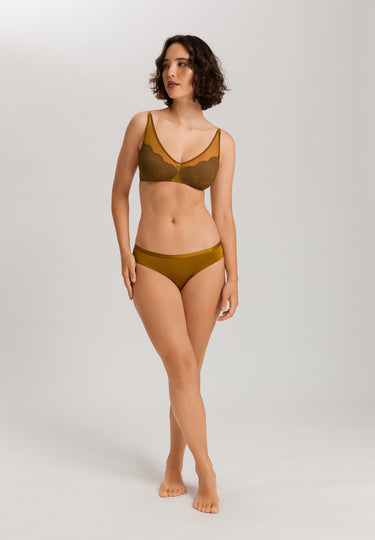 Gale Lace Accented Soft Cup Bra | Golden Cumin 70867-2803